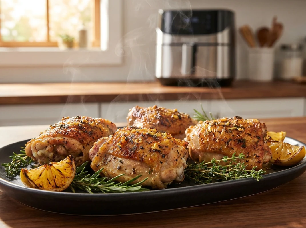 Crispy Air Fryer Chicken Thighs Meal Prep