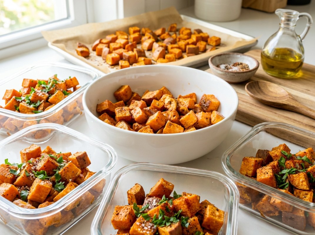 Simple Meal Prep Sweet Potato — Batch Roasted for the Week